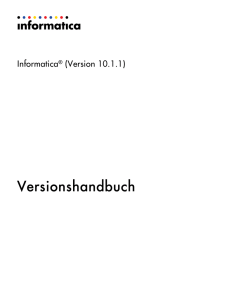 Informatica - 10.1.1 - Versionshandbuch