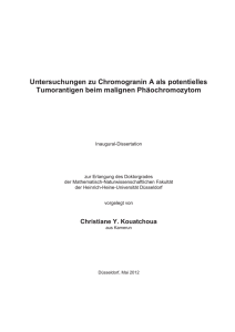 Untersuchungen zu Chromogranin A als potentielles Tumorantigen