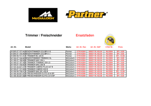 Trimmer / Freischneider Ersatzfaden