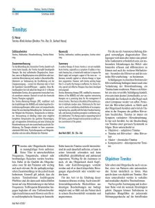 Tinnitus - Prof. Dr. G. Hesse (Med Welt - 4