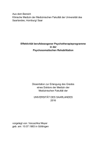 Dokument 1 - SciDok - Universität des Saarlandes