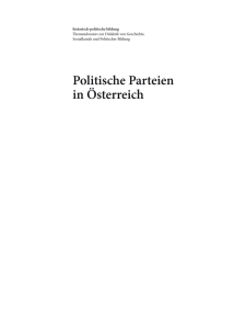 Politische Parteien in Österreich