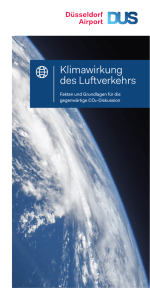 Flyer Klimawirkung des Luftverkehrs zum