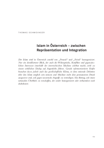 Islam in Österreich – zwischen Repräsentation