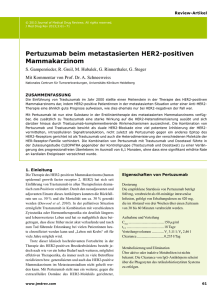 Pertuzumab beim metastasierten HeR2