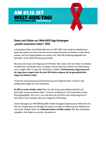 Factsheet Welt-AIDS-Tag