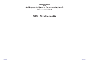 POS - Strahlenoptik