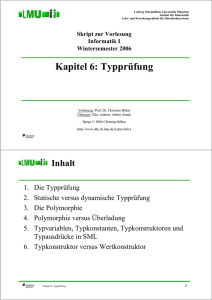 Kapitel 6: Typprüfung