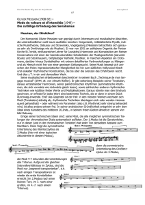 Analyse Messiaen Modi