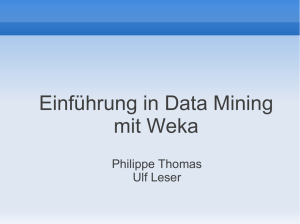 Einführung in Data Mining mit Weka