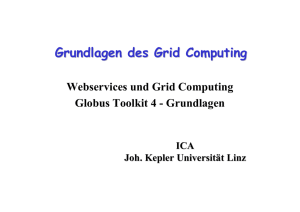 Grundlagen des Grid Computing