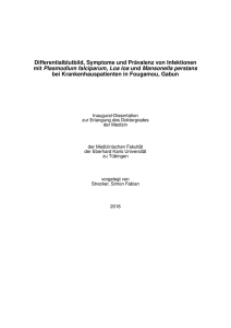 Differentialblutbild, Symptome und Prävalenz von Infektionen mit