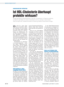 Ist HDL-Cholesterin überhaupt protektiv wirksam?