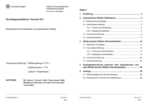 Grundlagenpraktikum: Versuch 031 - Institut für Leistungselektronik