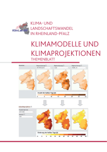 klimamodelle und klimaprojektionen - Landesforsten Rheinland