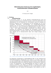 Minimalinvasive Sanierung mit vorgefertigten, multifunktionalen