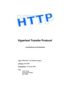 Hypertext Transfer Protocol