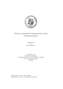 Nachweis topologischer Konjugiertheit mittels Fixpunktmethoden