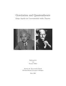 Gravitation und Quantentheorie