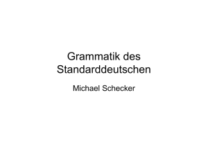 Grammatik des Standarddeutschen