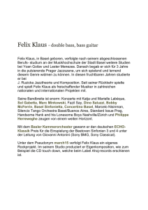 Felix Klaus - double bass, bass guitar
