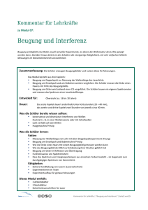 Beugung und Interferenz