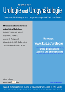 Metastasiertes Prostatakarzinom und palliative Maßnahmen