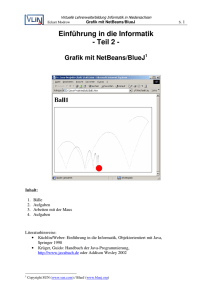 Grafik mit NetBeans/BlueJ