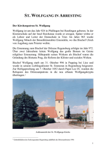 Kirche St. Wolfgang, Arresting