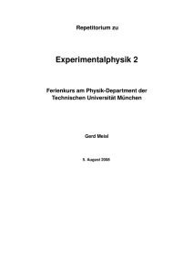 Experimentalphysik 2 - TUM
