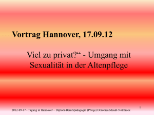 Intimität und Sexualität