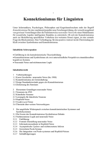 Konnektionismus f&uuml;r Linguisten