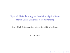 Spatial Data Mining in Precision Agriculture