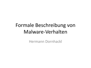 Formale Beschreibung von Malware-Verhalten