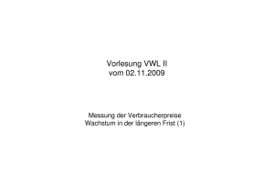 Vorlesung VWL II vom 02.11.2009