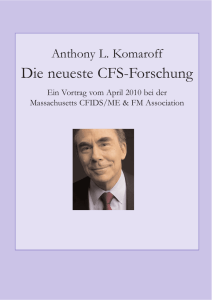 Die neueste CFS-Forschung - CFS