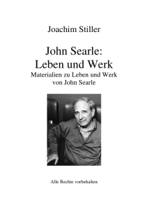 John Searle: Leben und Werk