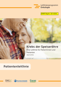 Krebs der Speiseröhre