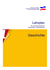 Geschichte (Sek II, GY/GS) - Lehrpläne