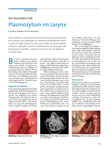 Plasmozytom im Larynx - Sankt Gertrauden