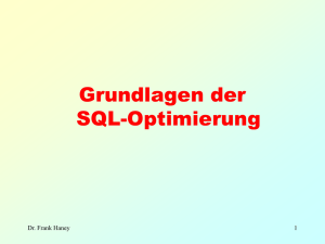 Grundlagen der SQL