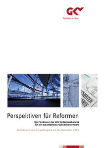 Perspektiven für Reformen - GKV