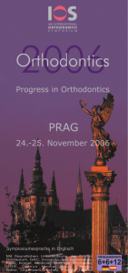 Prag 2006 - International Orthodontic Symposium