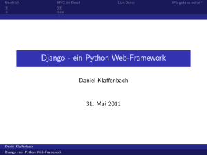 Django - ein Python Web-Framework