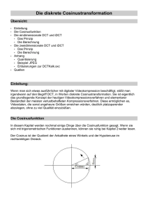 Die diskrete Cosinustransformation - Gleitz