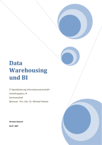 Data Warehousing und Business Intelligence