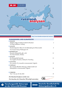 Russland-Analyse Nr. 201 - Länder