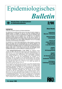 Epidemiologisches Bulletin 2/98