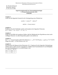2 - (sin(α)) · 0 1 - Mathematisches Institut der Universität Bonn