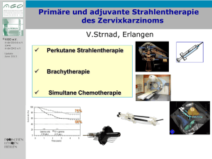 Zervixkarzinom – adjuvante Radiochemotherapie - AGO